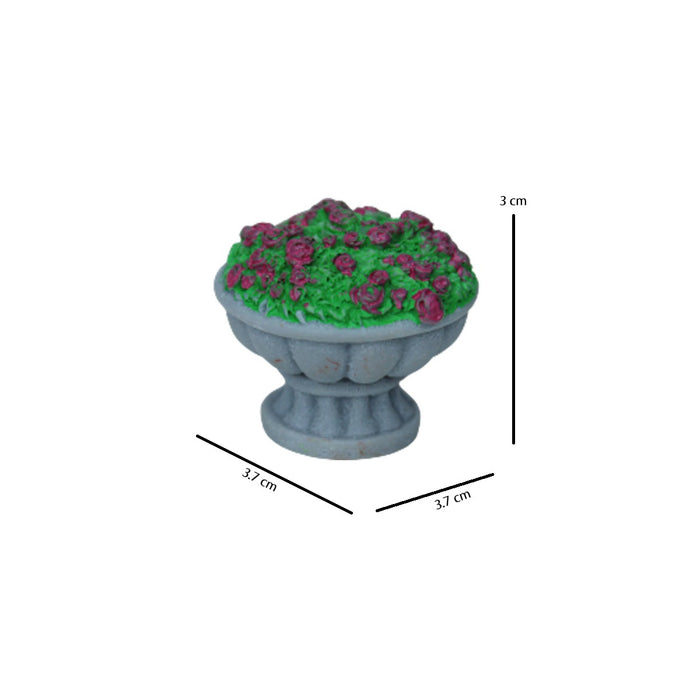 Miniature toys Set of 4 Flower Vase (Miniature Fairy Garden Accessoriesfor DIY tray garden Plant Décor)