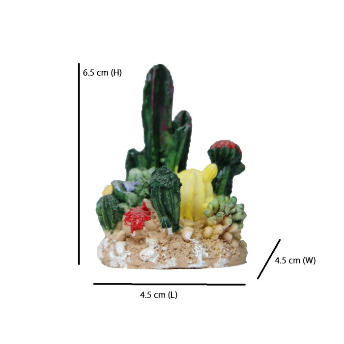 Miniature Toys: Set of 2 Cactus Miniature fairy garden toys, miniature garden decorations