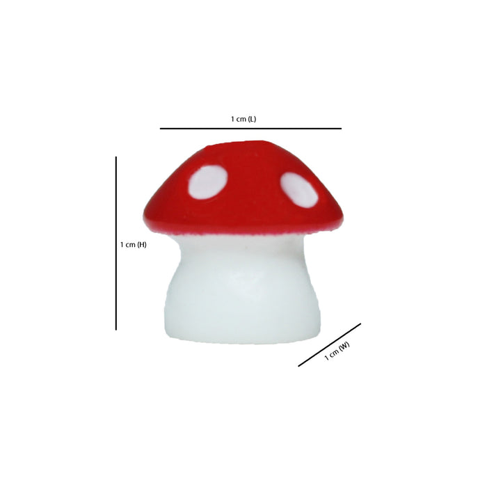 Miniature Toys : (Set of 8) Colourfull Mushrooms