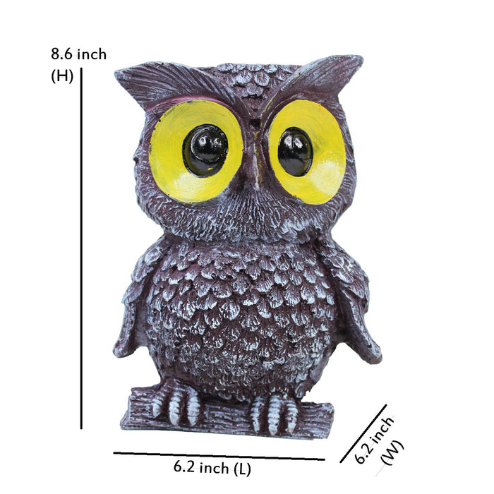 Owl Pot Planter for Home, Balcony and Garden Decoration (Brown)