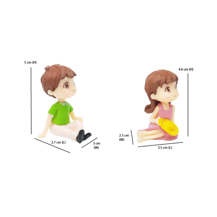 Couple Miniature for Fairy Garden Decoration.
