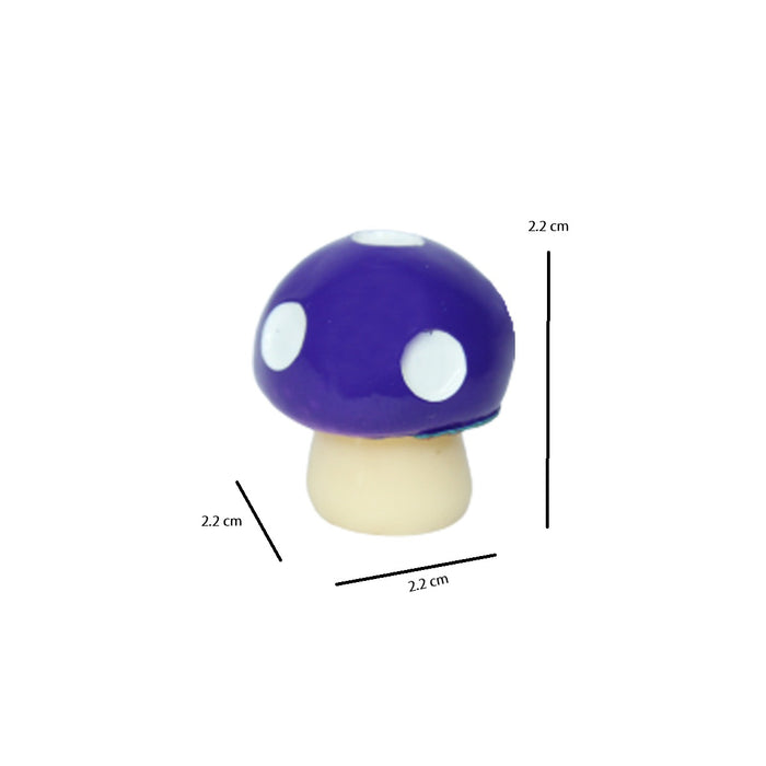 Miniature Toys : (Set of 10)  Purple Mushroom for Fairy Garden Accessories