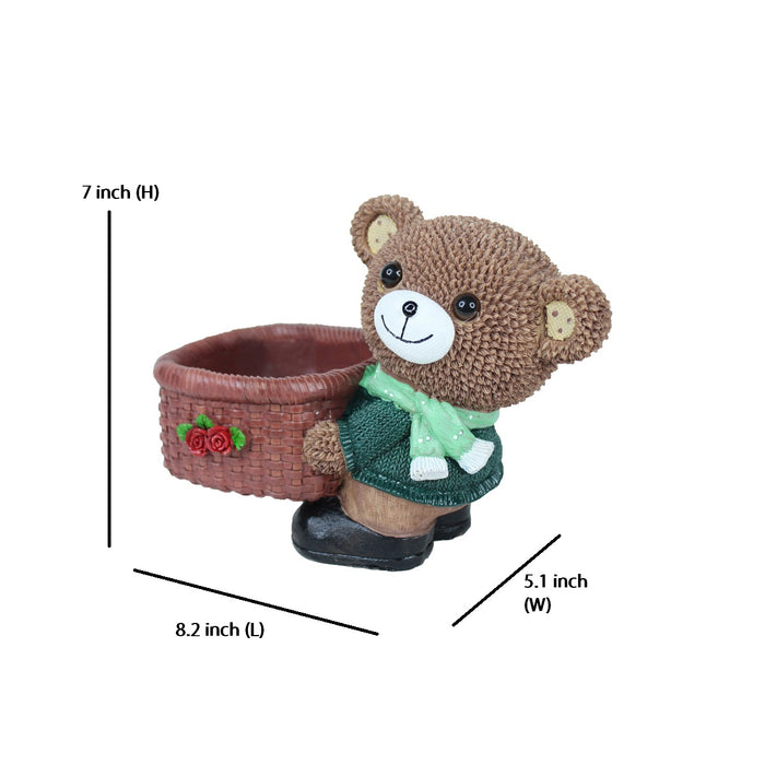 Teddy Bear Succulent for Home Decoration (Brown)