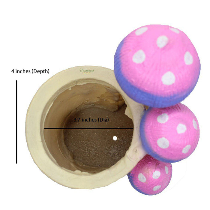 Mushroom Succulent Pots for Garden Decoration (Purple) - Wonderland Garden Arts and Craft