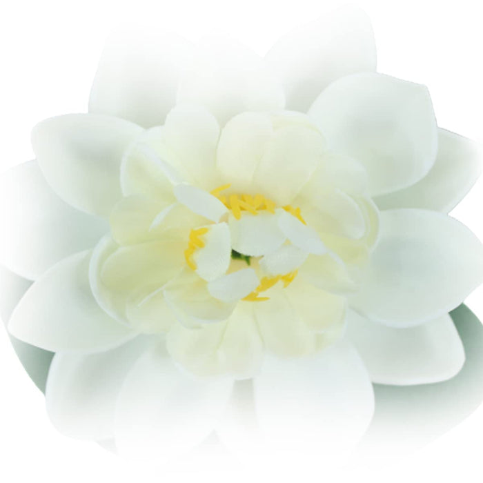 Set of 10 White artificial Floating in water Lotus