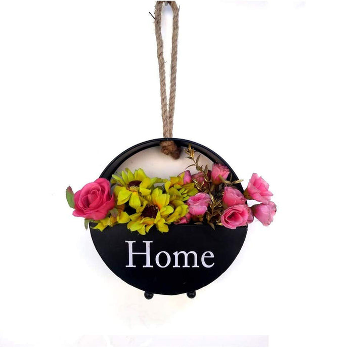 10 inch Metal Black Wall Hanging Pot for Home Decoration