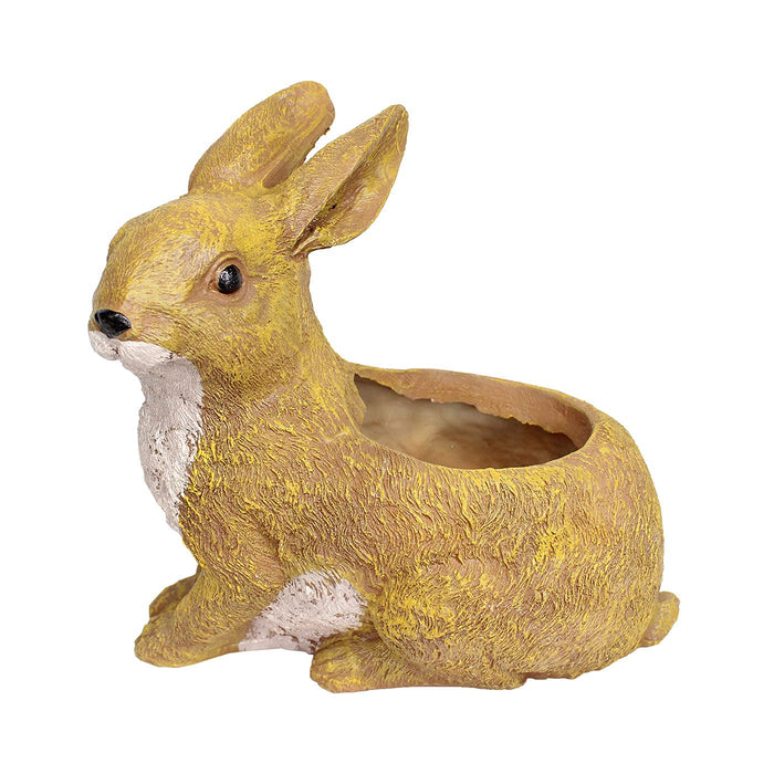 Buy Resin Rabbit Animal Statue Garden Planter (Brown) Online ...