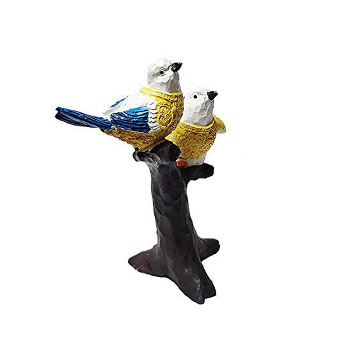 Two Bird Statue for Home Decoration (Blue)