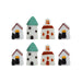 Miniature Toys : (Set of 8) Mini Houses - Wonderland Garden Arts and Craft
