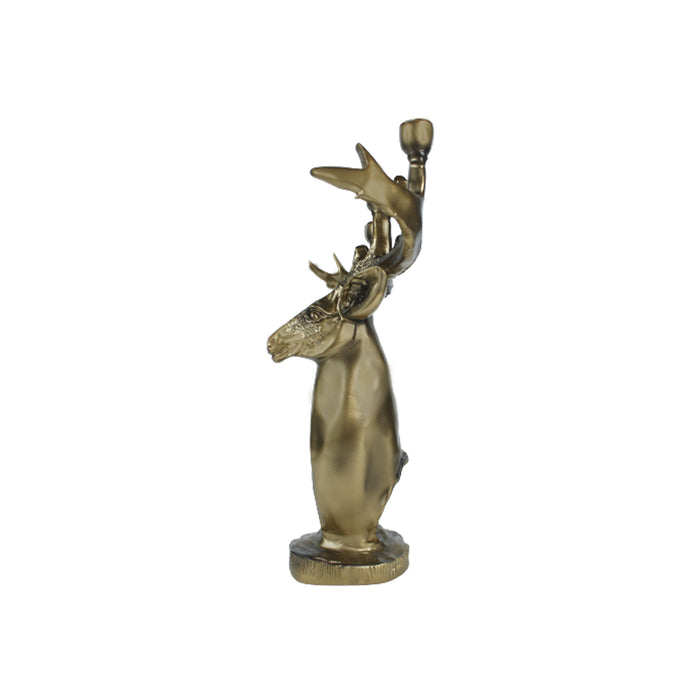 Stag Deer Candle Holder Showpiece show piece for living room home decoration