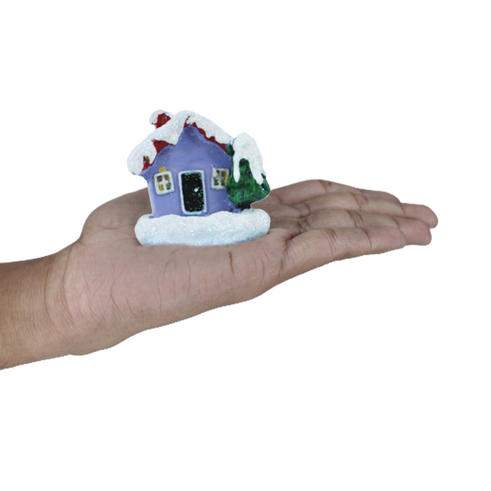 Miniature toys Set of 2 Snow House (Miniature Fairy Garden Accessoriesfor DIY tray garden Plant Décor)