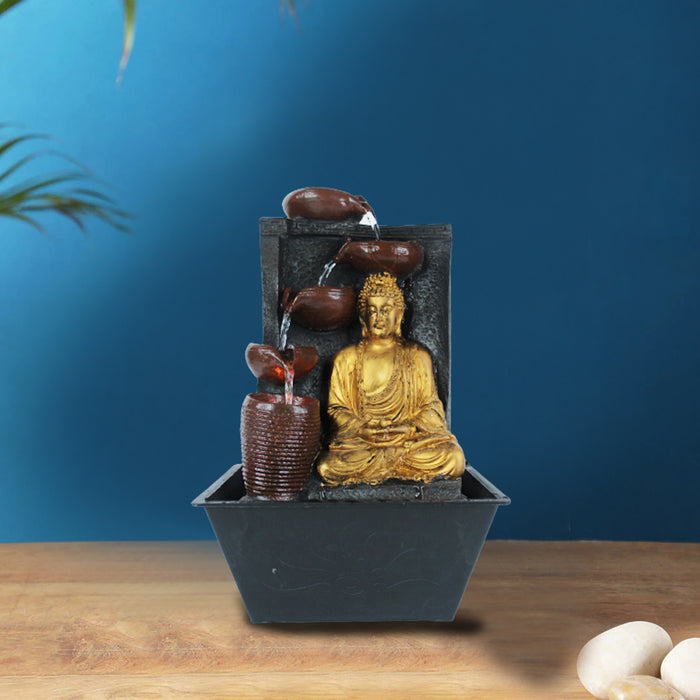 Table Top Buddha Fountain for Home Decoration