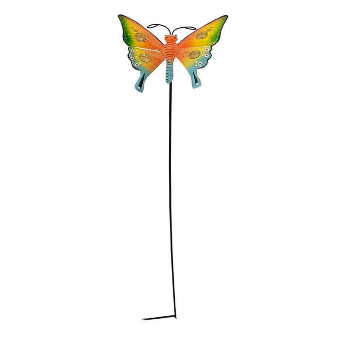 Butterfly Metal Stick for Garden Decoration (Yellow)