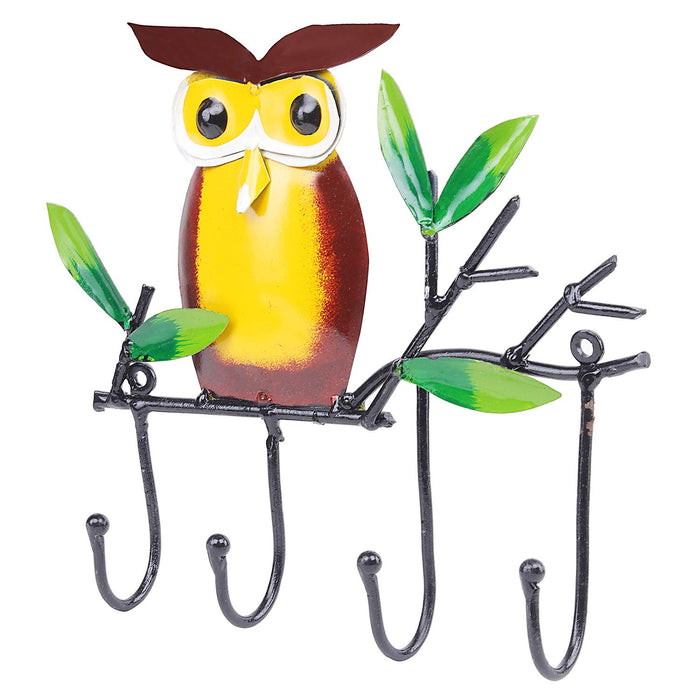 Owl with 4 Hooks for Home Decoration
