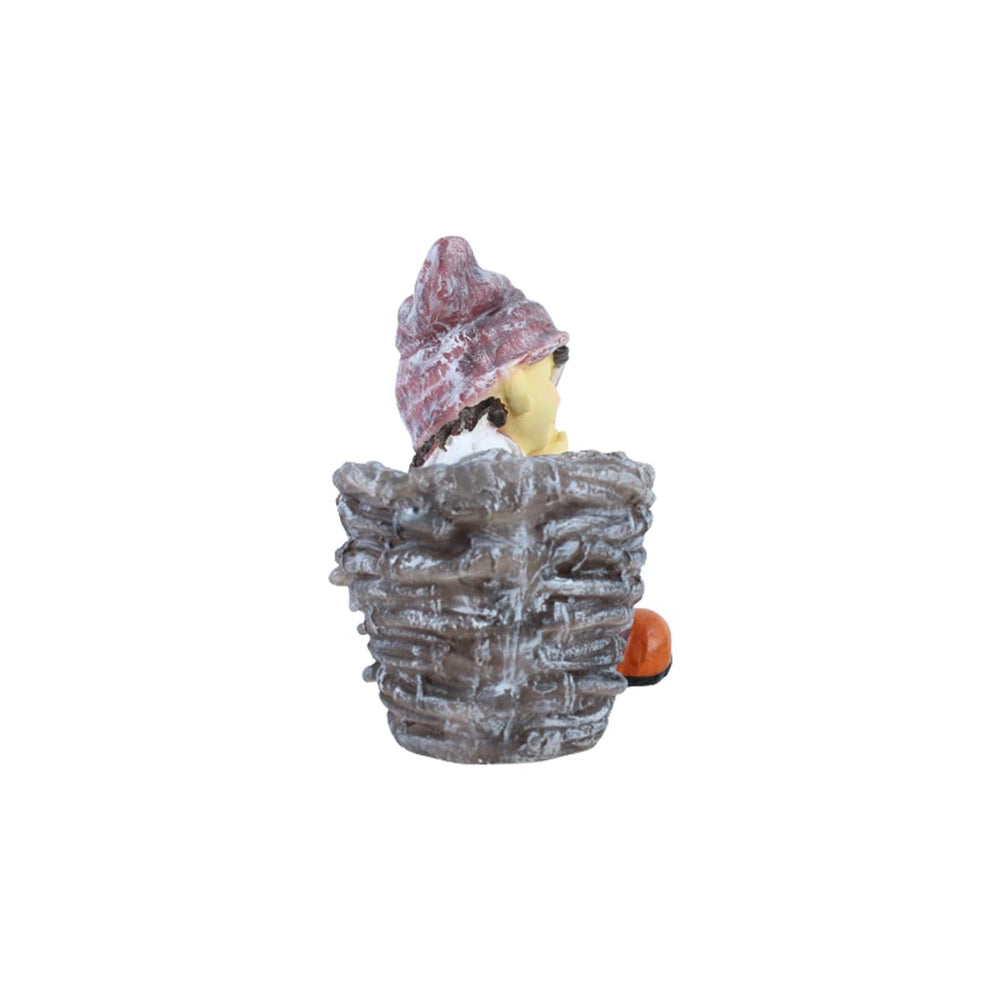 Boy with Pot for Garden and Balcony Decoration (light Purple)