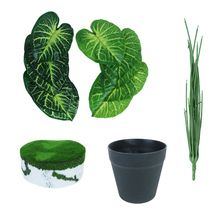 Artificial Pothos Plant with Pot for Indoor and Outdoor