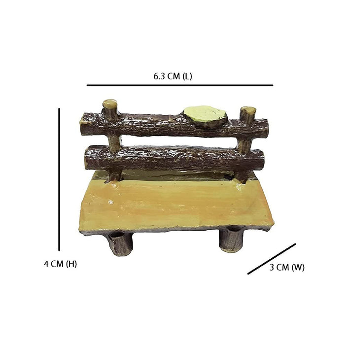 Miniature Toy : (Set of 2) Bench for Fairy Garden Accessories