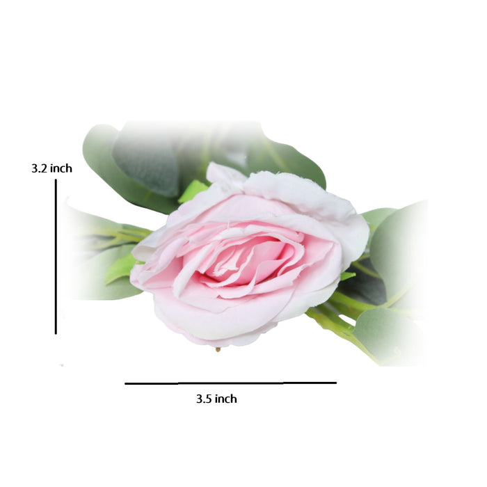 (Set of 2) Artificial Rose Flower String (Light Pink) for Dome Decor.