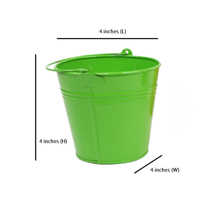 (Set of 5) Small Bucket Pot for Home and Decoration