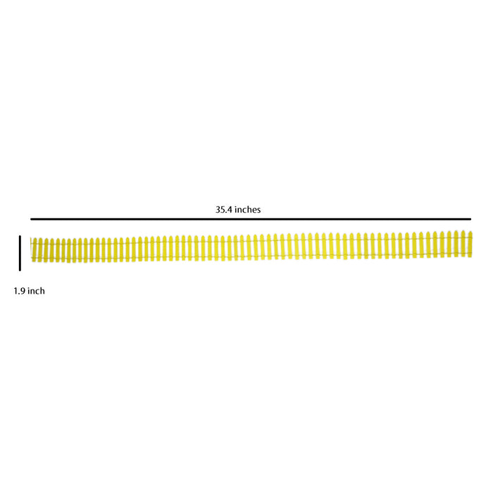 Wonderland Set of 2 Miniature Toys Long Fence (Yellow)