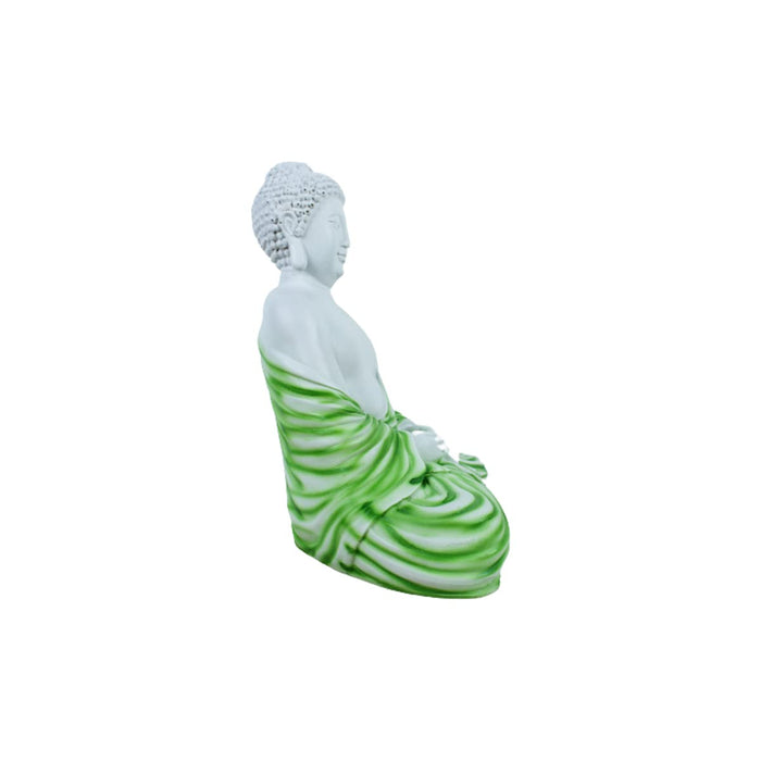 14 inch Buddha Statue for Home and Garden Decoration (Green)