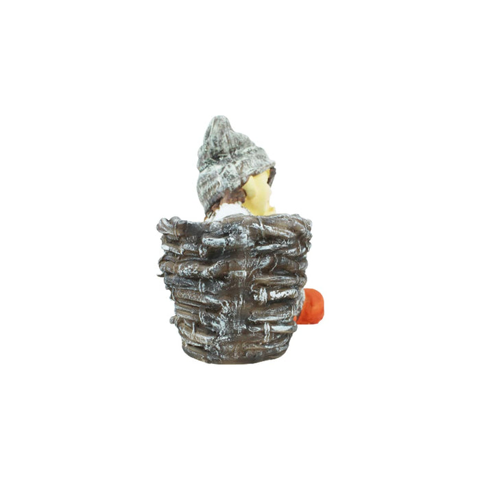 Boy with Pot for Garden and Balcony Decoration (Light Grey)