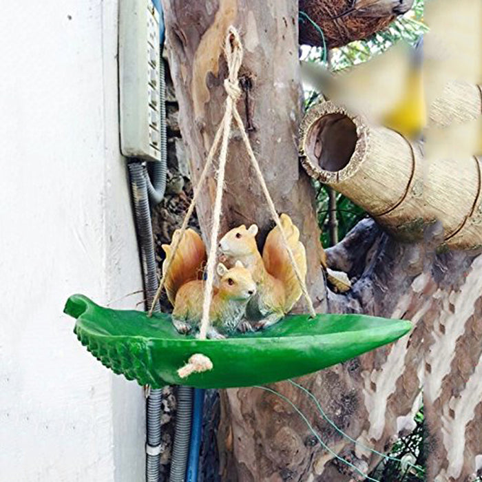 Squirrel Bird Feeder for Garden Decoration