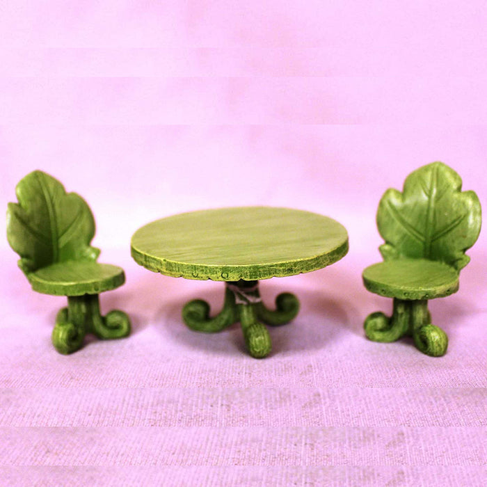 Miniature Toys : Table Set with Leaf Bistro