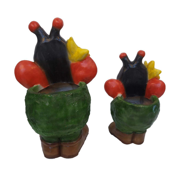 (Set of 2) Ladybug Planters for Home and Garden Décoration