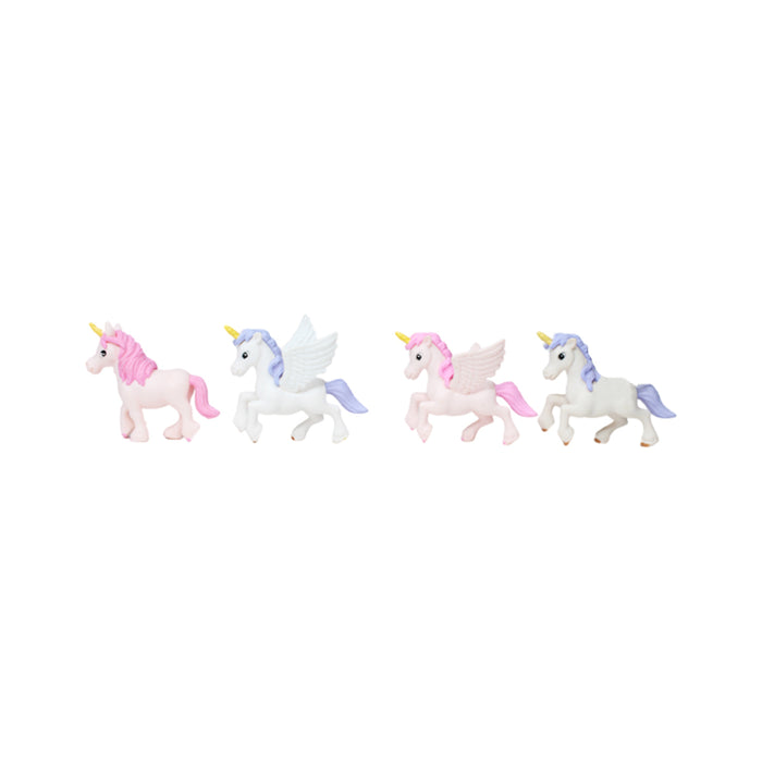 Miniature Toys : (Set of 4) Unicorns for Fairy Garden Accessories