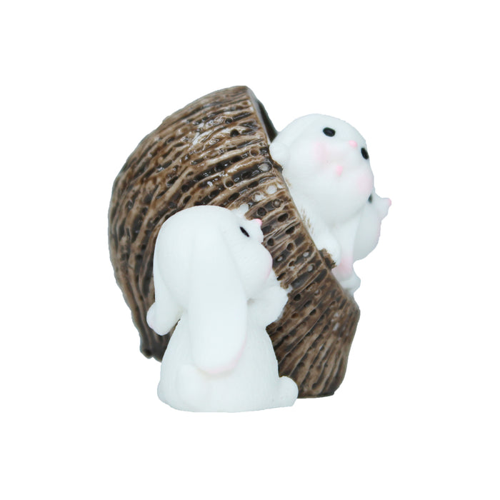 Miniature Toys : (Set of 2) Rabbit in Basket