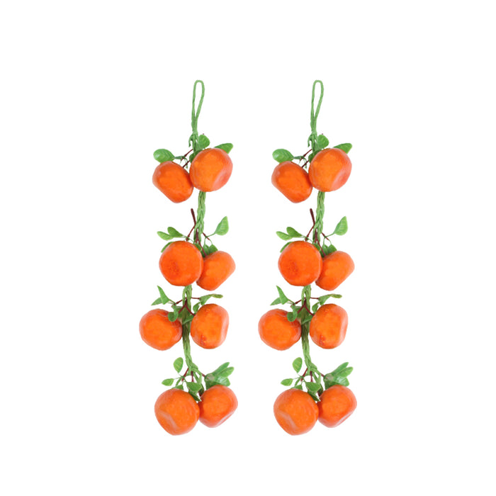 Wonderland Set of 2 Artificial fruit Small Oranges Strings  for home & kitchen décor