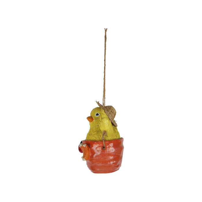 Hanging Chick Statue for Balcony and Garden Decoration