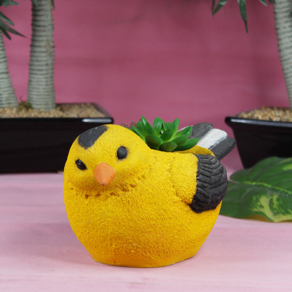 Attractive table top cute fat bird planter for Garden Decoration