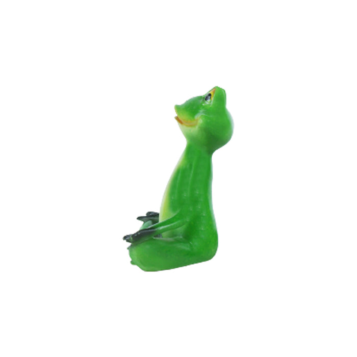 5.8 Inches Yoga Frogs Sitting For Home and Garden Decoration