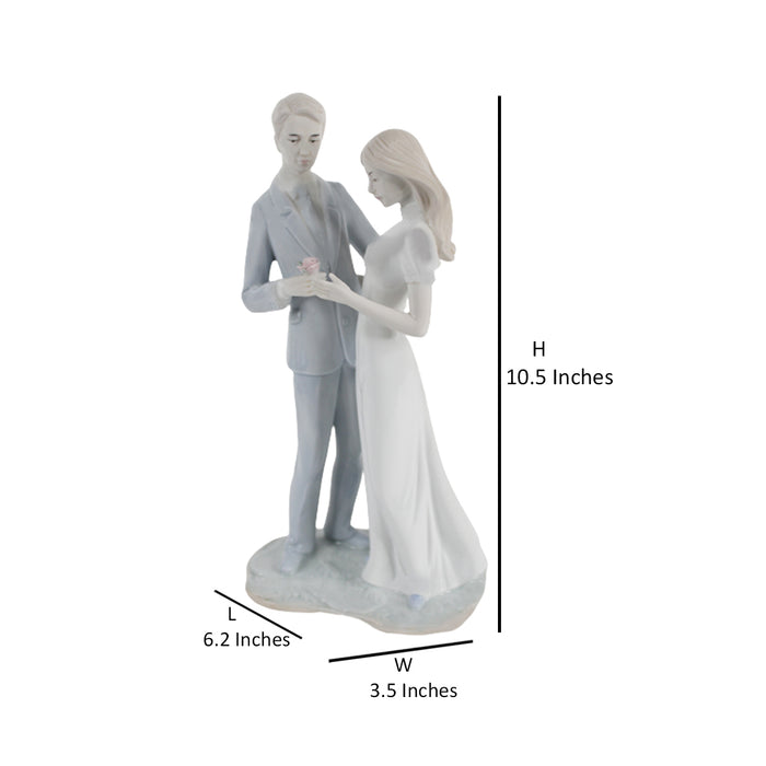 Ceramic Couple Figurine For Home Décor Statue, showpiece