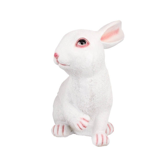 Ear Up Big Rabbit Statue for Balcony and Garden Decoration