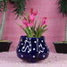 Ceramic Big Flower Shape Pot (Blue) - Wonderland Garden Arts and Craft