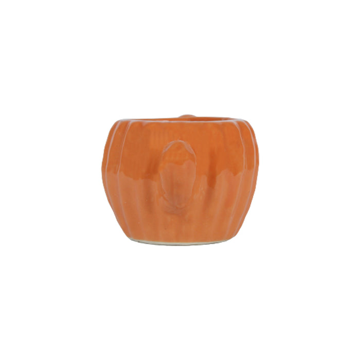 Cactus Shape Ceramic Pot for Home and Garden Decoration (Orange)