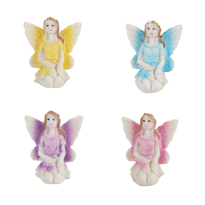 Miniature Toys : (Set of 4) Small Fairy Dolls for Fairy Garden Accessories