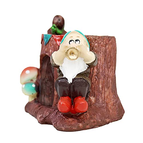 Gnome & Tree House Succulent Pot for Home Decoration - Wonderland Garden Arts and Craft