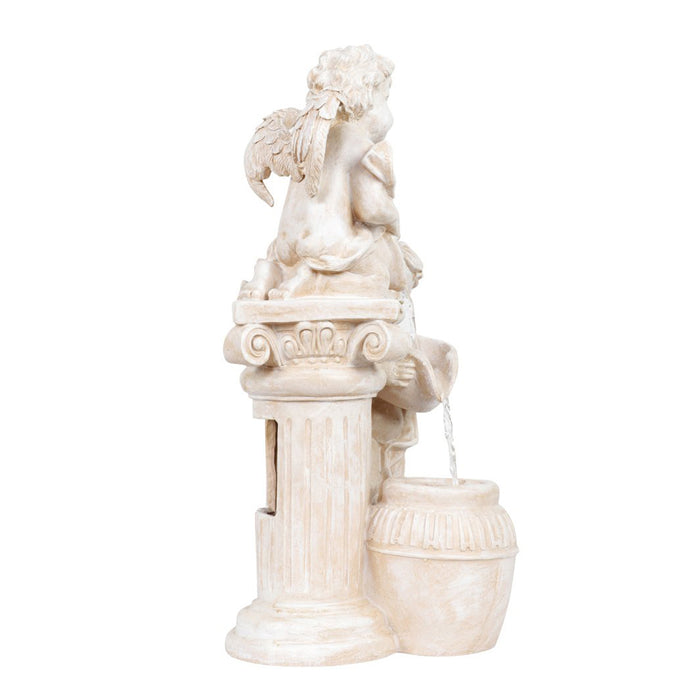 Two Angels Fountain for Home and Garden Decoration