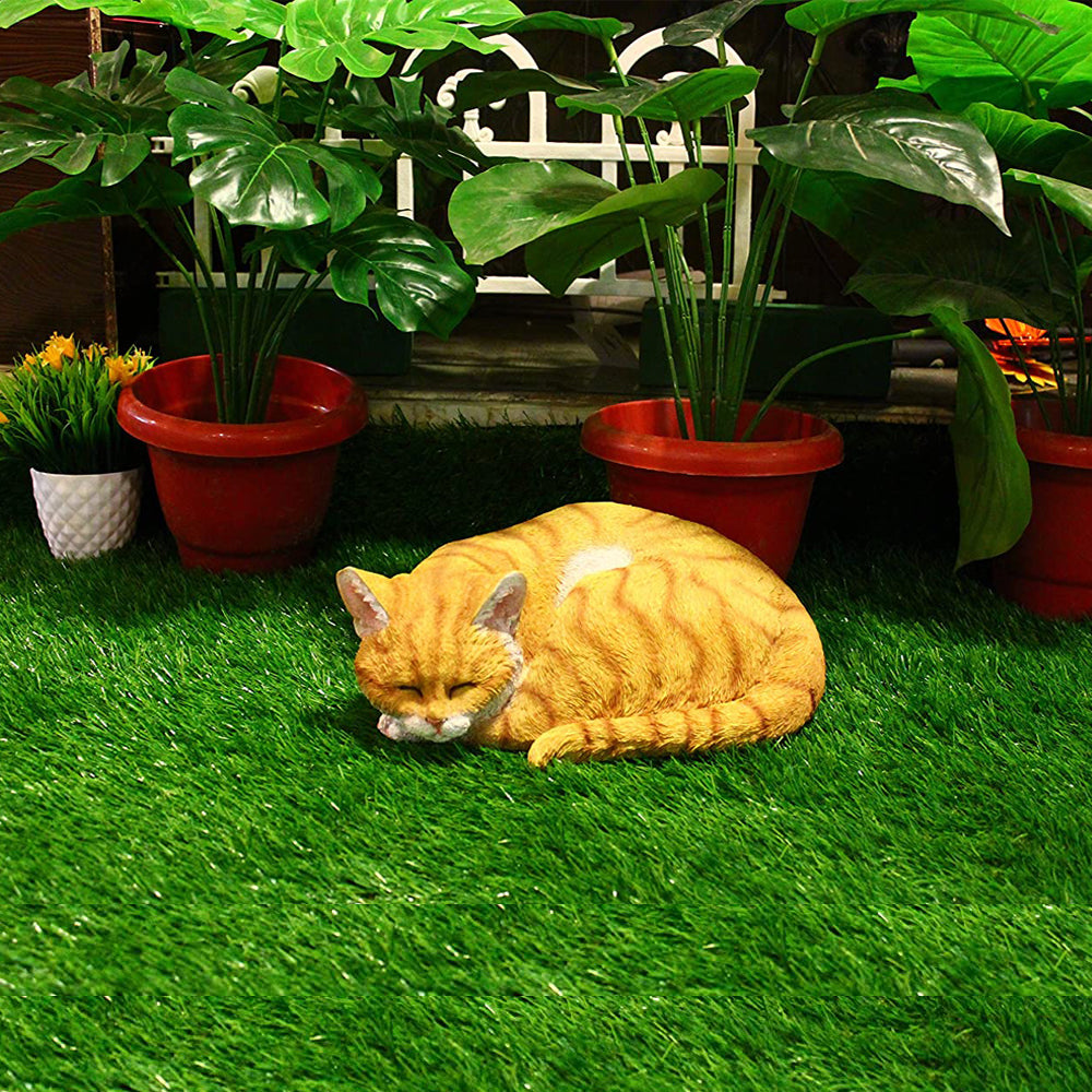Sleeping Cat garden or home decor (Animal Statue, Balcony , Gift)|  Sculpture for Lawn Decoration, For Display