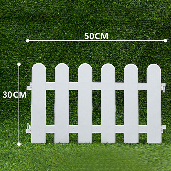 Pack of 4 : PP Picket self Standing Fence for Indoor/Outdoor Garden