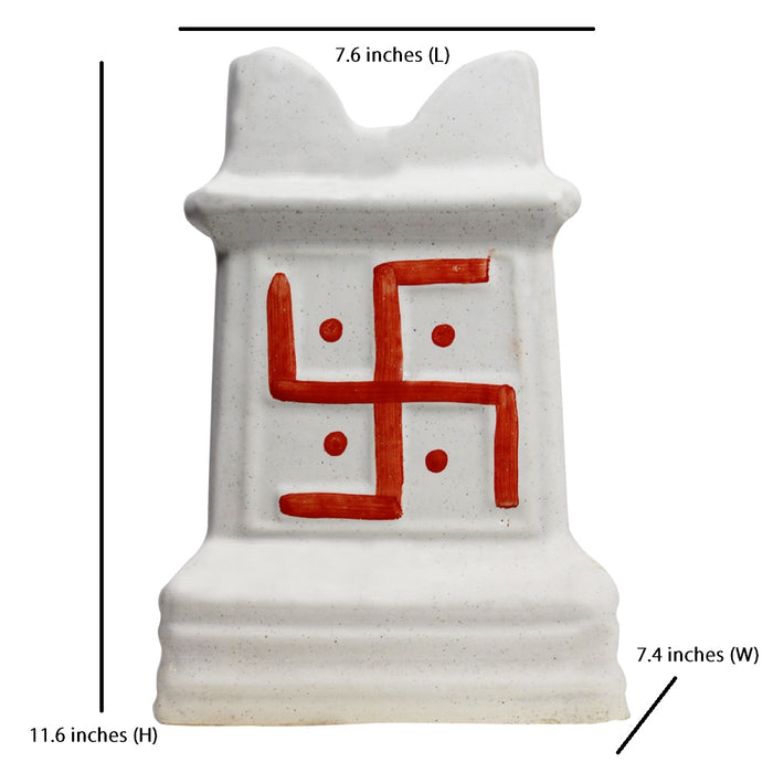 Ceramic Big Tulsi Planter Pot for Home and Decoration - Wonderland Garden Arts and Craft