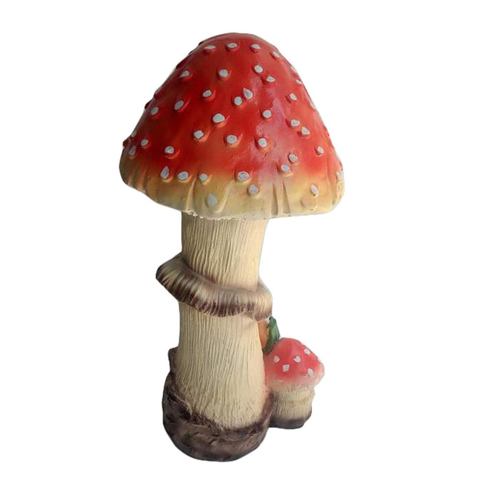 14" Big Smiley Mushroom for Garden Decoration