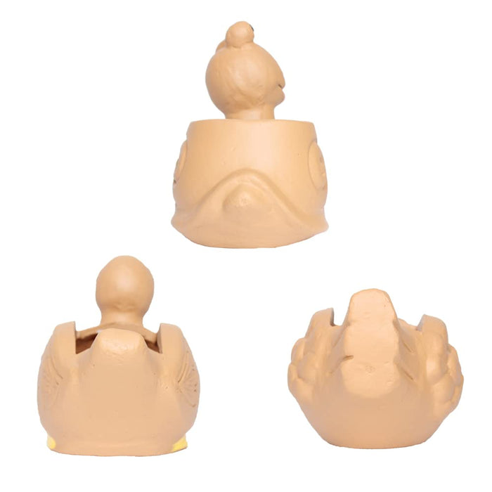Set of 3 Terracotta Animal Pot (for small Plants and Succulents)