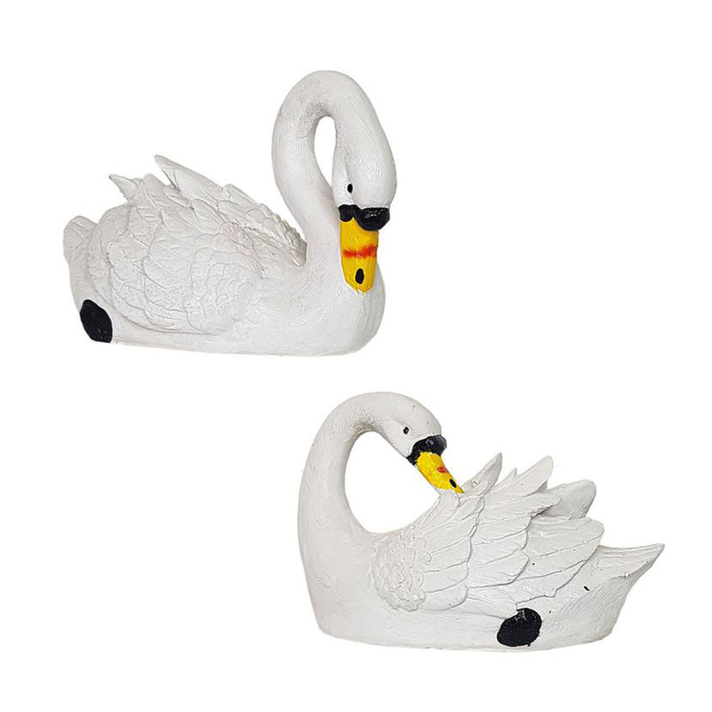 Set of 2 Swans & Single  Front & Back | Perfect for Garden Decor, Home Decor, Balcony Decoration