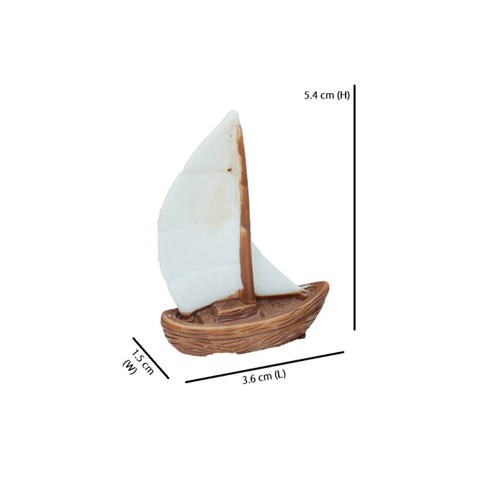 Miniature Toys - Set of 4 Yatch ( Fairy garden accessories)