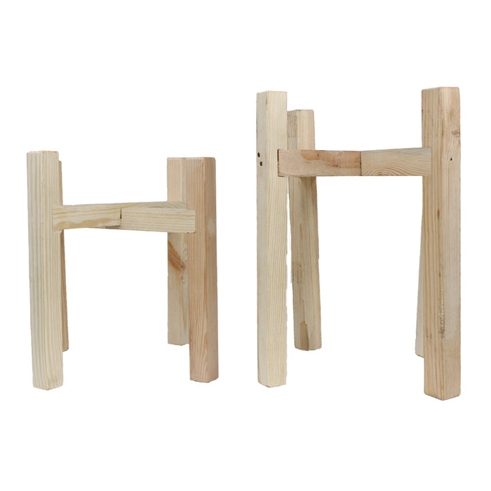 (Set of 2) Detachable Wooden Stand for Planter